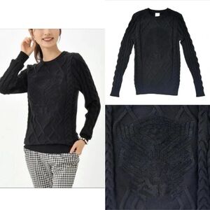 Disney Parks x Marvel Avengers Black‎ Panther Cable Knit Sweater | Size S